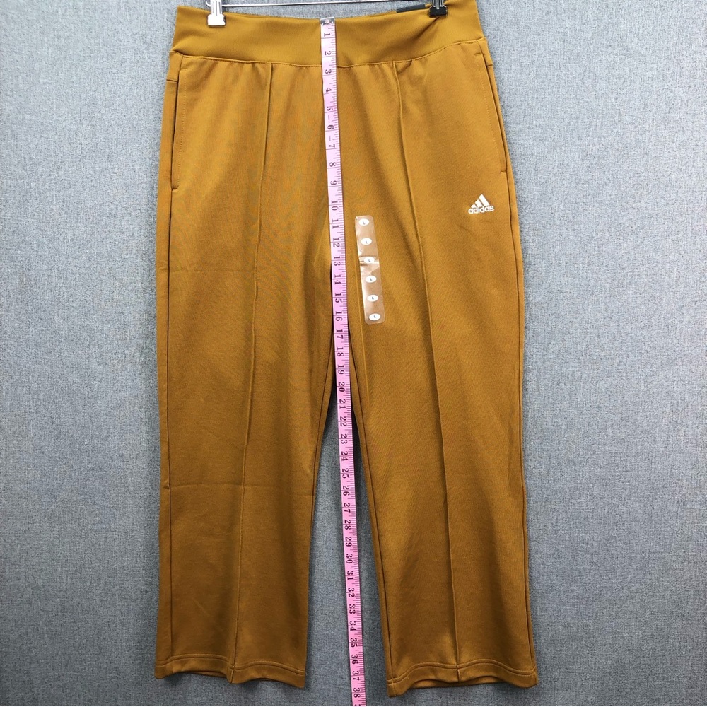 Adidas Women’s Regular Fit Drawstring Bronze Xpress Flare Pants Size L - Picture 4 of 12